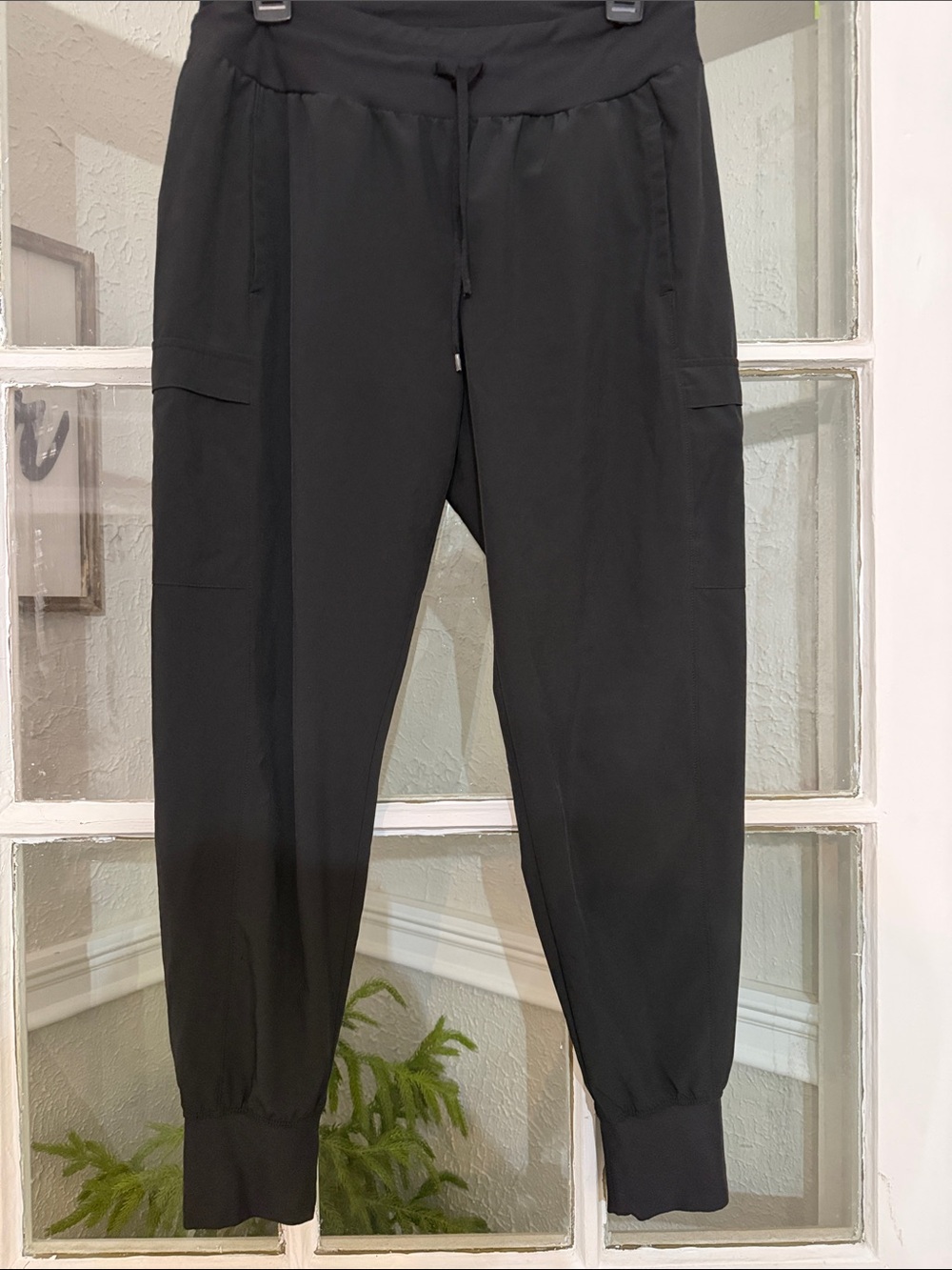 Calia Womens Black Jogger Pants - Casual Drawstring Track Pants